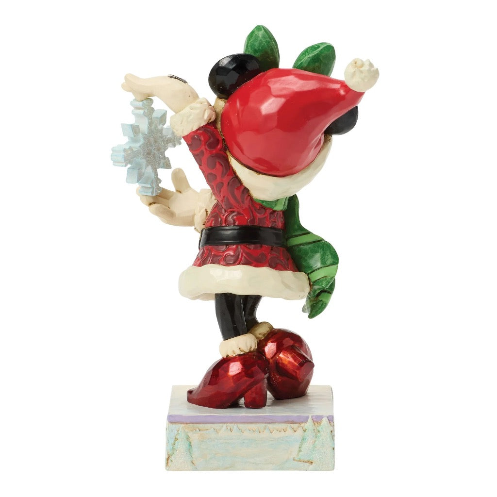 Jim Shore Disney Traditions Minnie With Snowflake Figurine