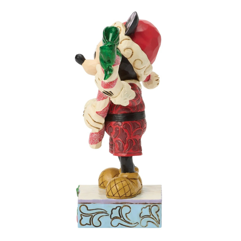 Jim Shore Disney Traditions Mickey With Candy Cane Figurine
