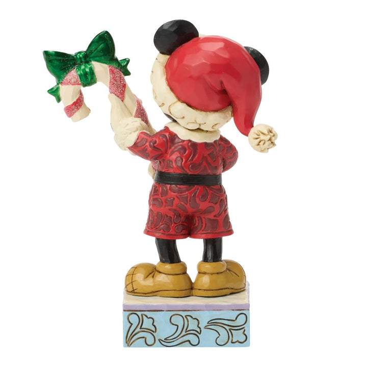 Jim Shore Disney Traditions Mickey With Candy Cane Figurine