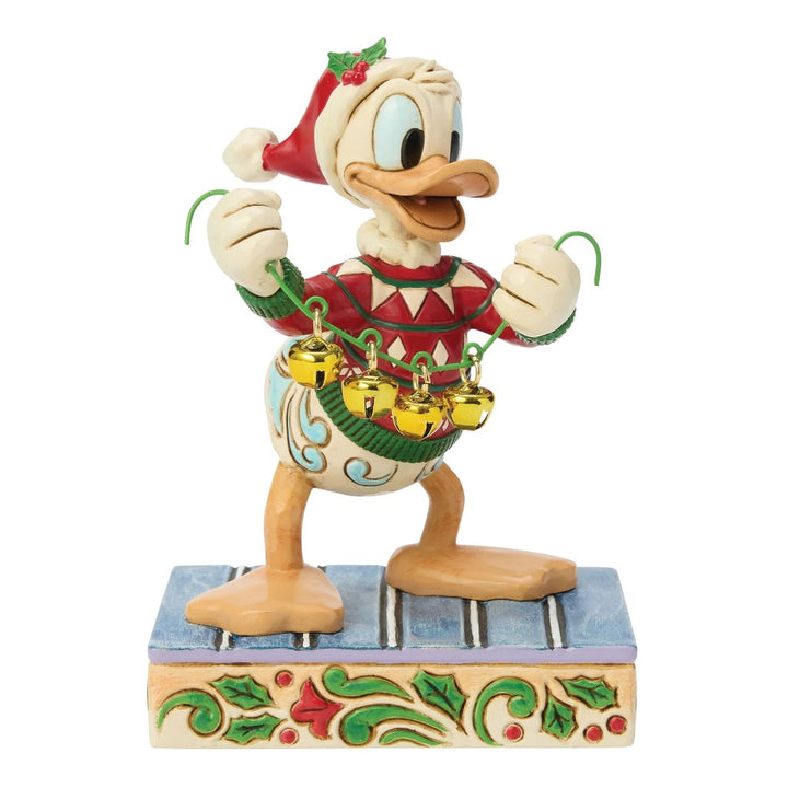 Jim Shore Disney Traditions Donald Duck With Bells Figurine