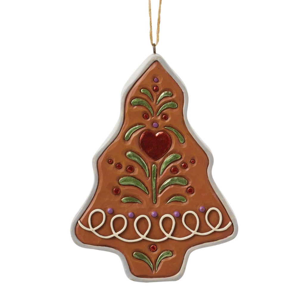 Jim Shore Gingerbread Cookie Cutter Santa Ornament