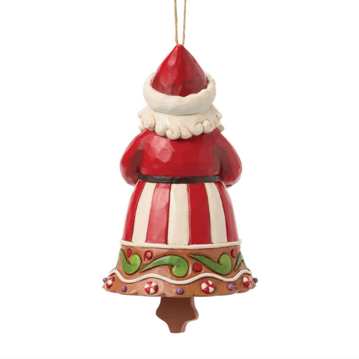 Jim Shore Gingerbread Santa Bell Ornament