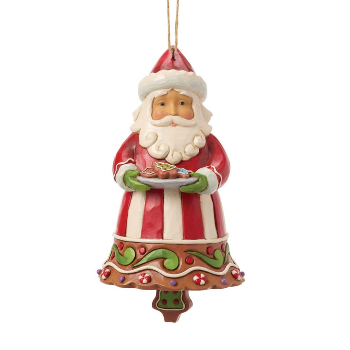 Jim Shore Gingerbread Santa Bell Ornament