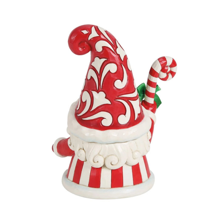 Jim Shore Gnome Holding Large Candy Cane Figurine