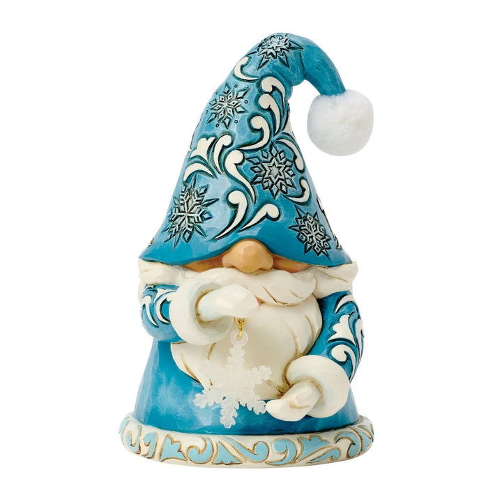 Jim Shore Gnome Holding Snowflake Figurine