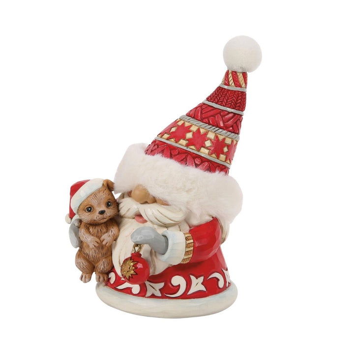 Jim Shore Gnome Hugging Cute Puppy Figurine