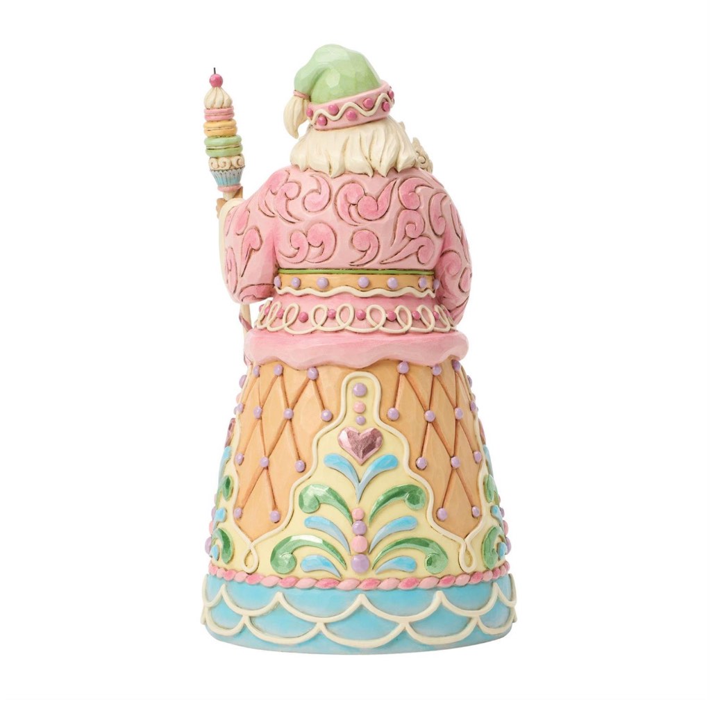 Jim Shore Sweets Santa Macaron Staff Figurine