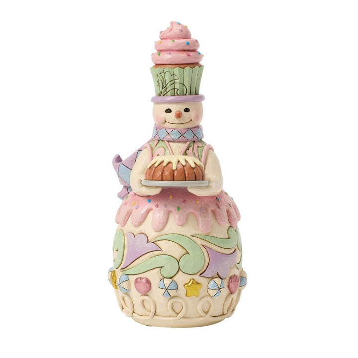 Jim Shore Sweets Snowman Bundt Cake Figurine