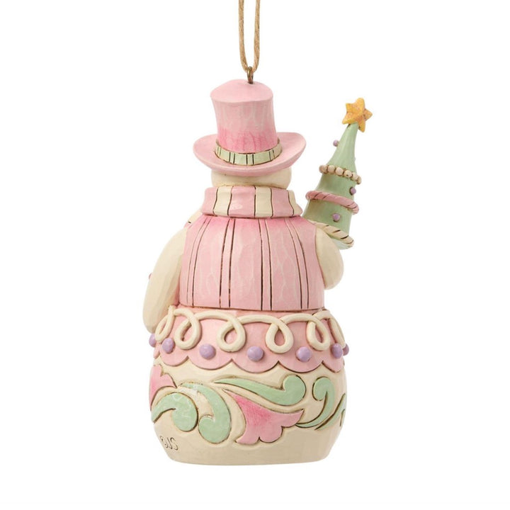 Jim Shore Sweets Snowman With Tree Ornament