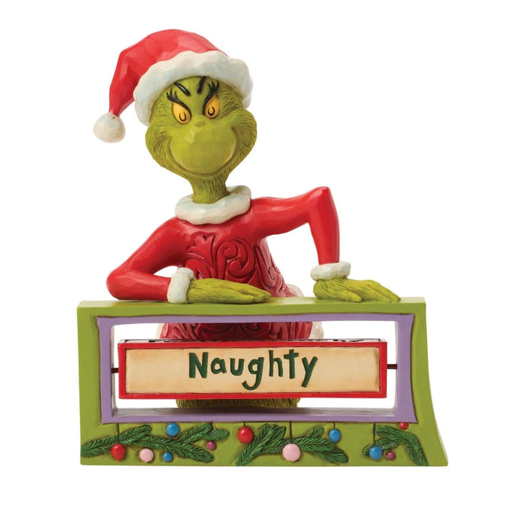 Jim Shore Grinch With Rotating Messages Figurine