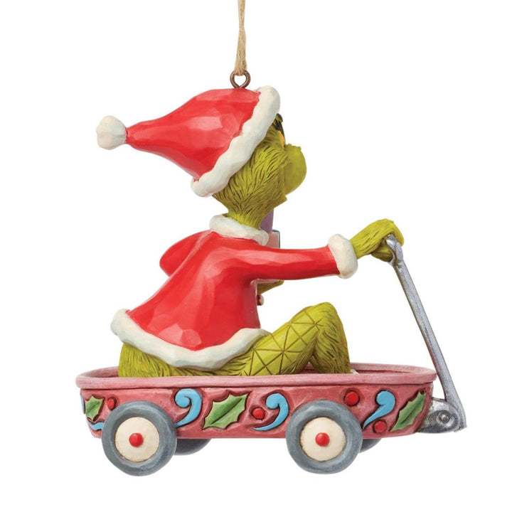 Jim Shore Grinch In Wagon Ornament