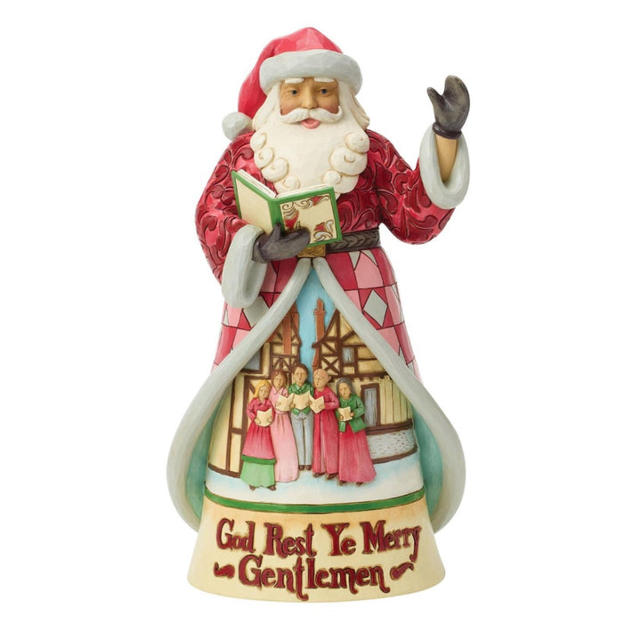 Jim Shore God Rest Ye Merry Gentlemen Song Series Santa Figurine