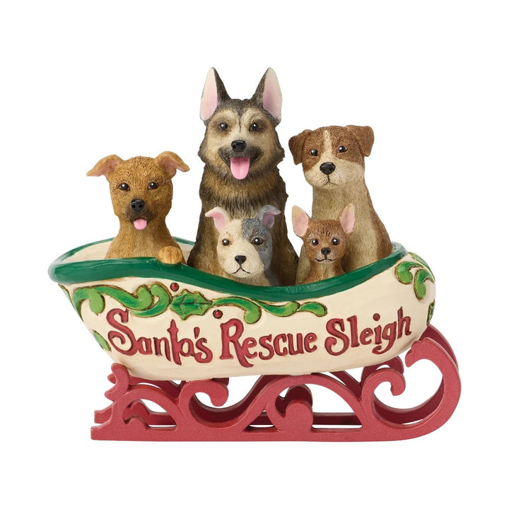 Jim Shore Santa's Rescue Sleigh Figurine