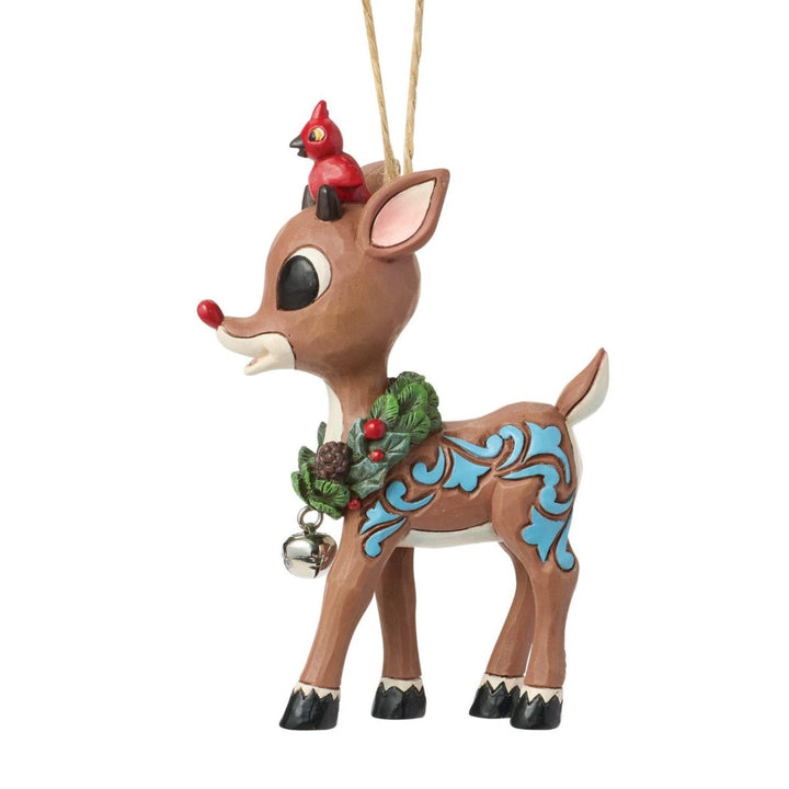 Jim Shore Rudolph With Wreath Ornament