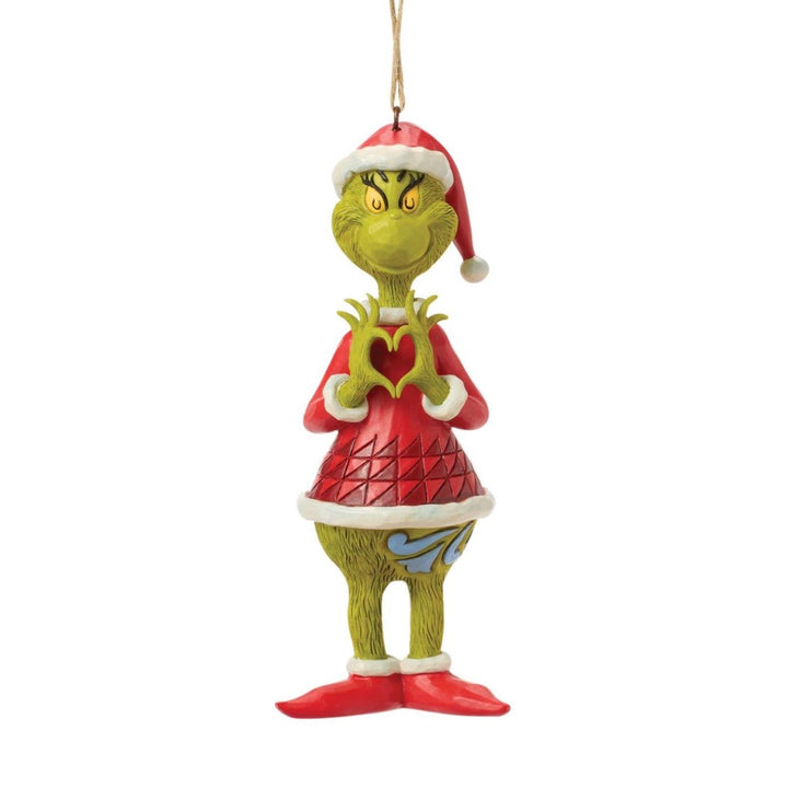 Jim Shore Grinch With Heart Hands Ornament