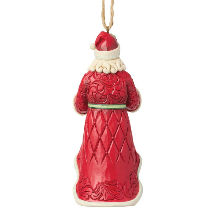 Jim Shore Santa Holding Wreath Ornament