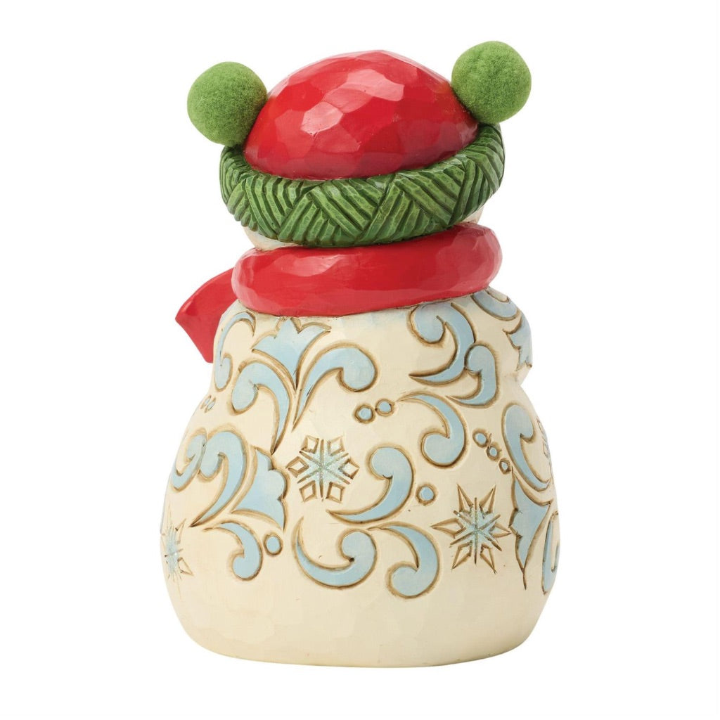 Jim Shore Snowman With Pom Pom Hat Figurine