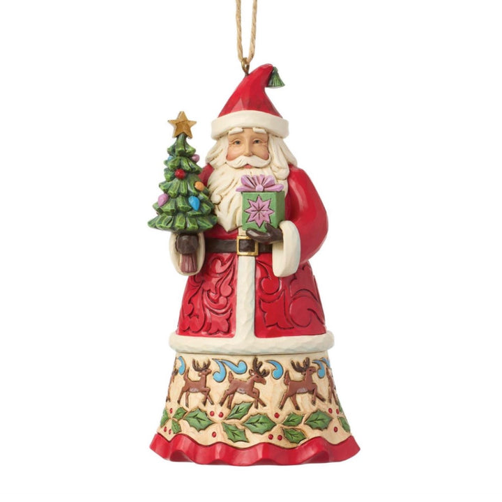 Jim Shore Santa With Gifts Ornament