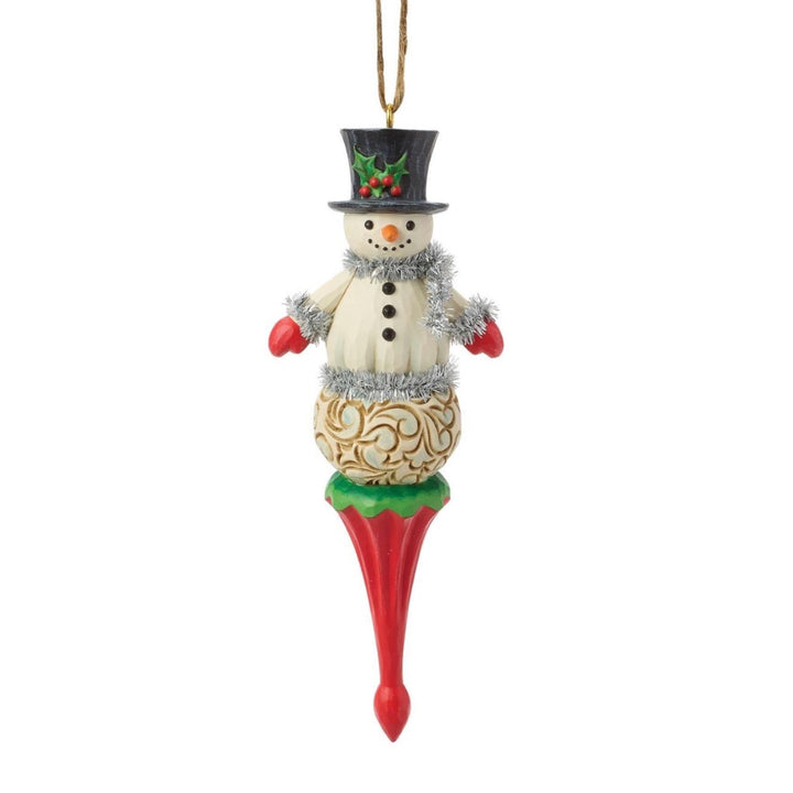 Jim Shore Snowman Finial Ornament