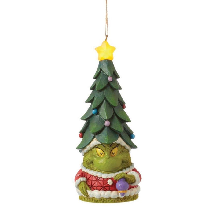 Jim Shore Grinch Gnome With Tree Hat Ornament