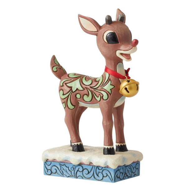 Jim Shore Rudolph with Oversized Jingle Bell Figurine