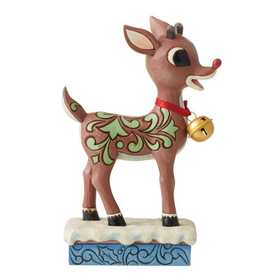 Jim Shore Rudolph with Oversized Jingle Bell Figurine