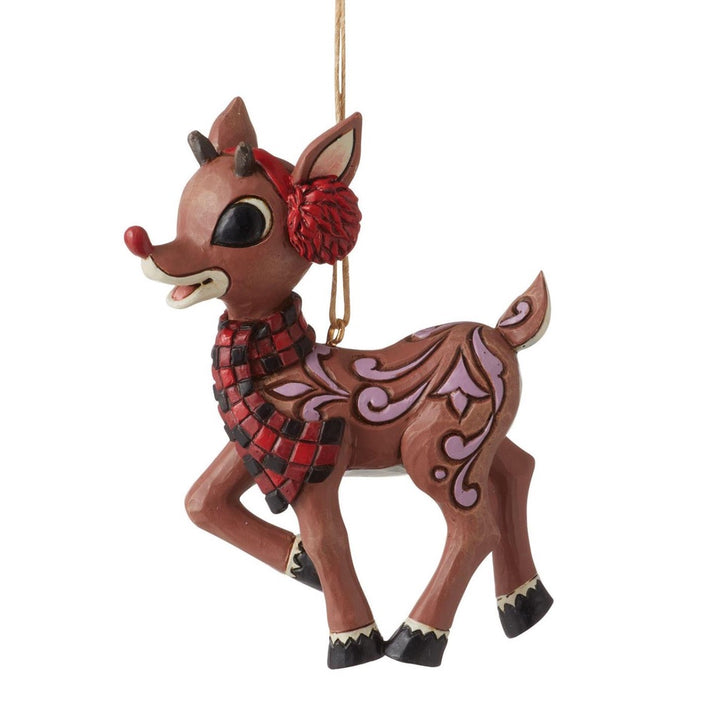 Jim Shore Rudolph with Earmuffs Ornament