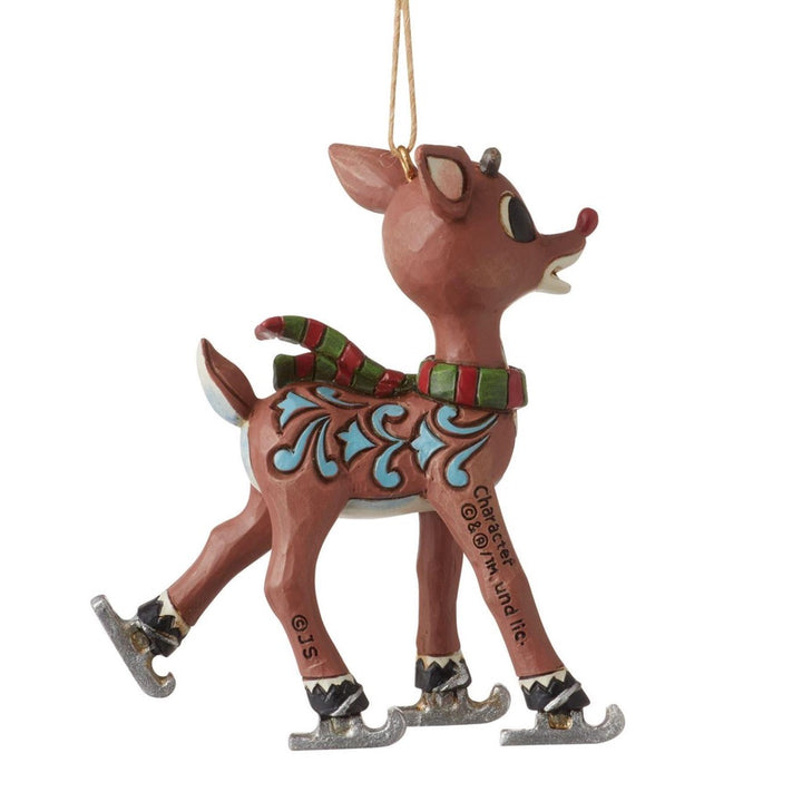 Jim Shore Rudolph Ice Skating Ornament