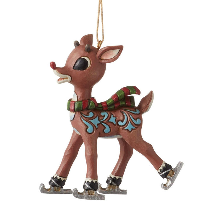 Jim Shore Rudolph Ice Skating Ornament