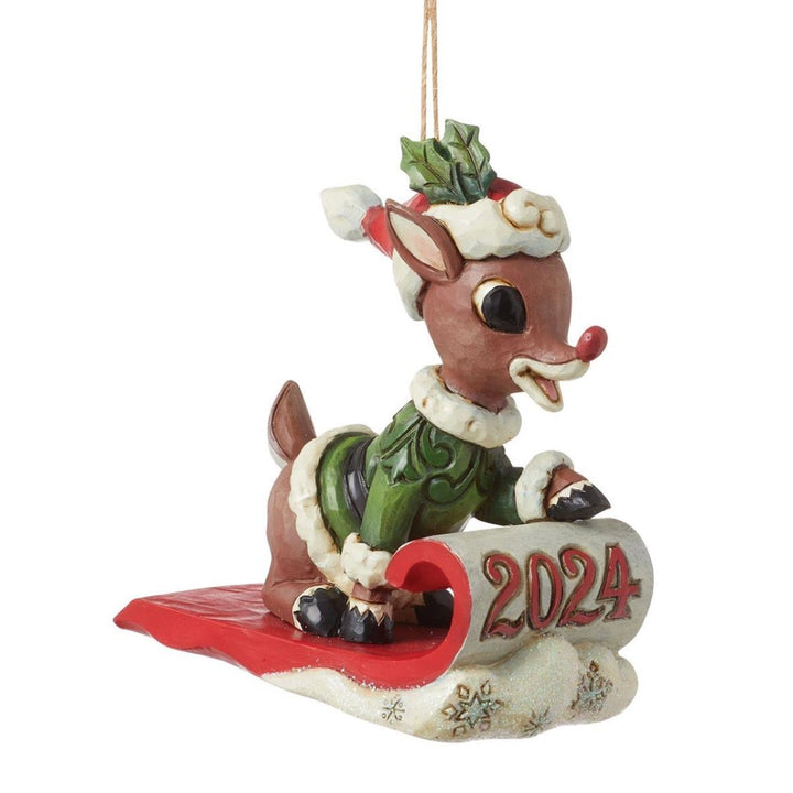 Jim Shore Rudolph 2024 Dated Ornament Annual Ornaments