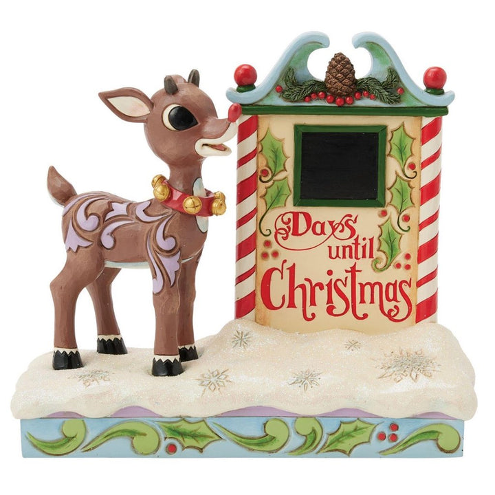 Jim Shore Rudolph Countdown Calendar Figurine