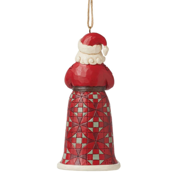 Jim Shore Santa With Tree in Skirt Ornament