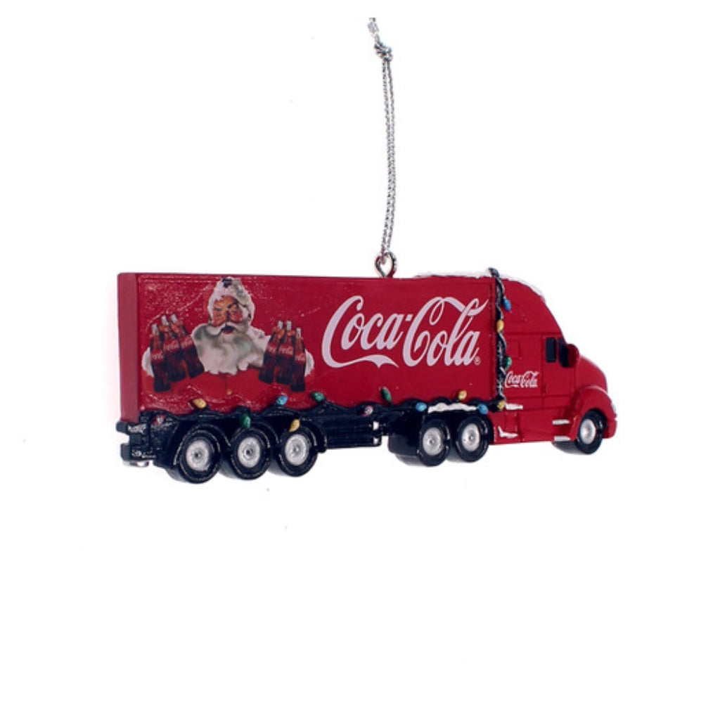 Kurt Adler Coca Cola Red & White Truck Christmas Ornament
