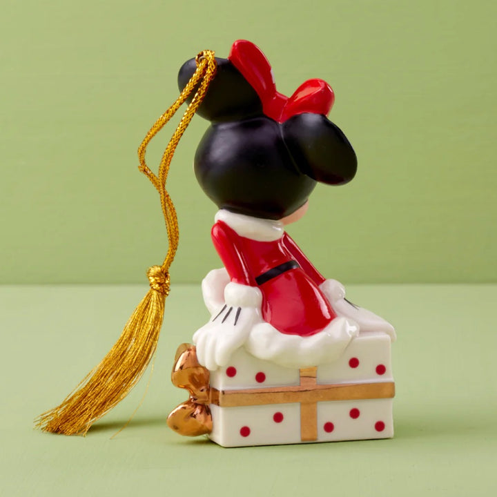 Lenox 2024 Disney Minnie Sitting on Gift Ornament