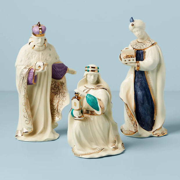 Lenox First Blessing Nativity Three Kings, 3 Piece Set