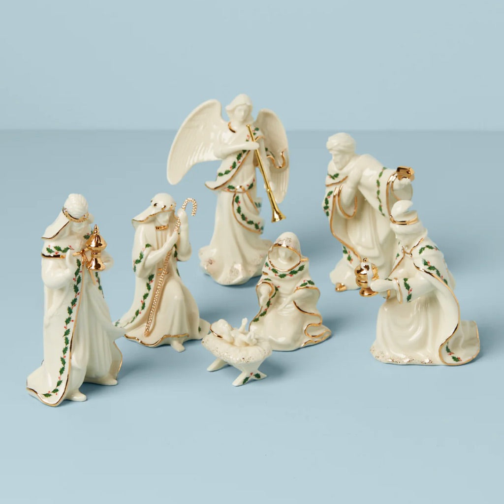 Lenox Holiday Mini Nativity Figurine 7 Piece Set