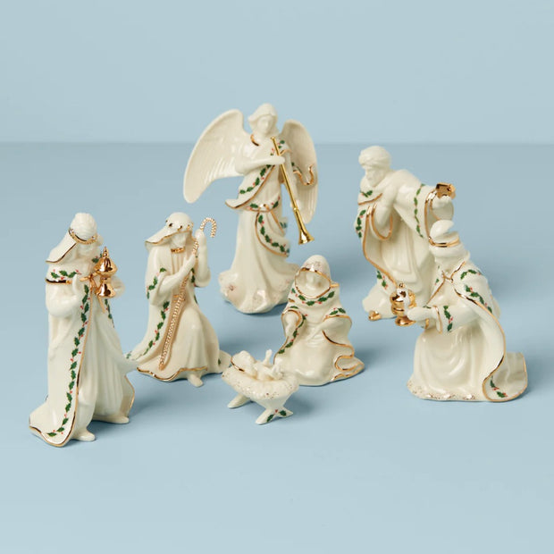 Lenox Holiday Mini Nativity Figurine 7 Piece Set