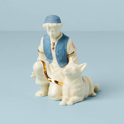 Lenox First Blessing Nativity Shepherd & Dog Figurine