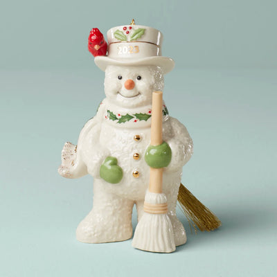 Lenox 2023 Snowman With Broom Dated Ornament