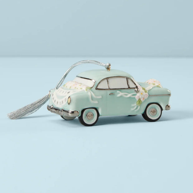 Lenox 2023 Just Married Vintage Car Ornament
