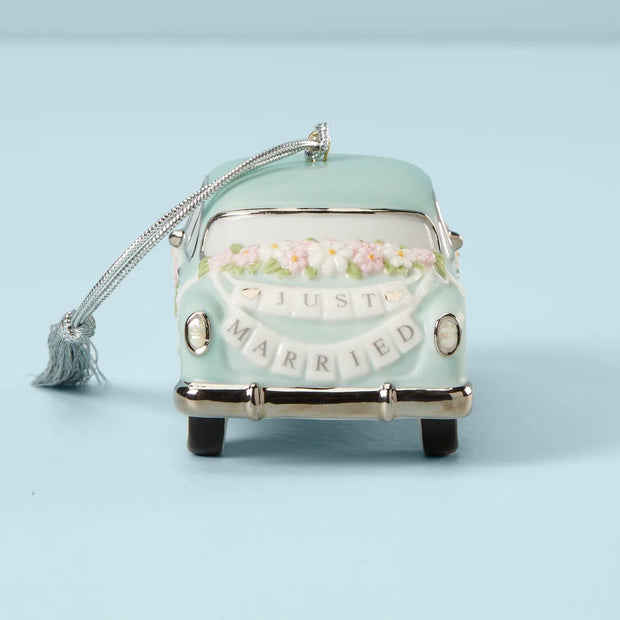 Lenox 2023 Just Married Vintage Car Ornament