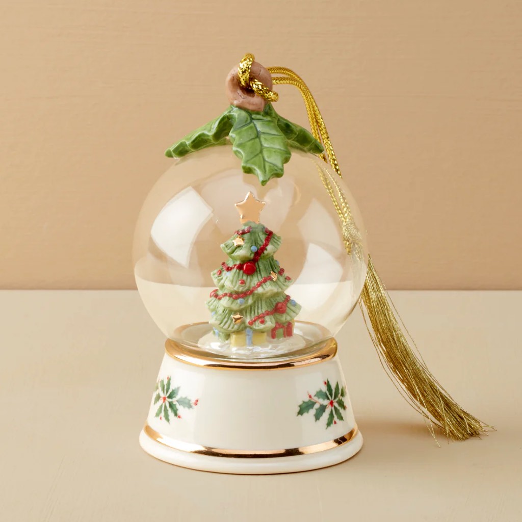 Tree In Snow Globe Ornament