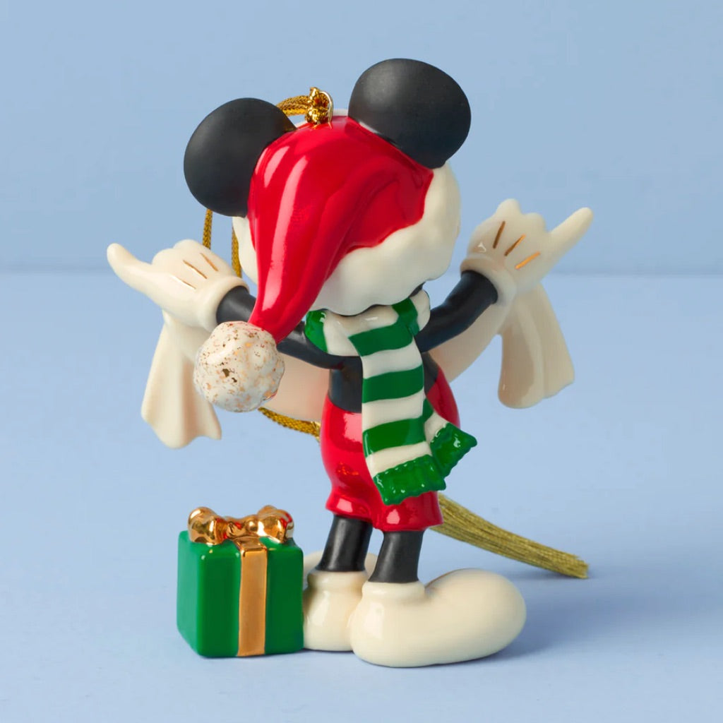 Lenox 2025 Disney Mickey Mouse Merry Christmas Ornament