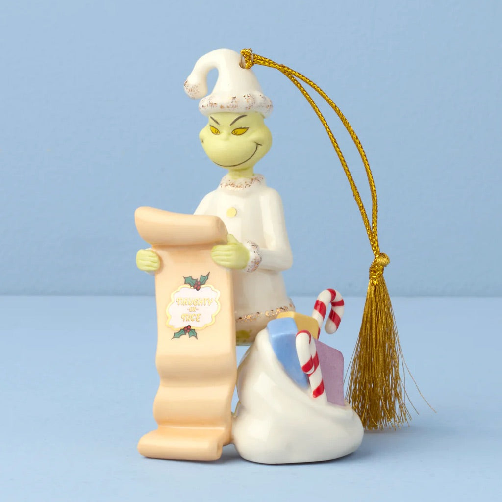 The Grinch's List Ornament
