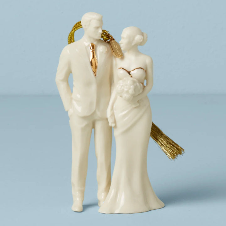 Lenox 2025 Bride & Groom Ornament