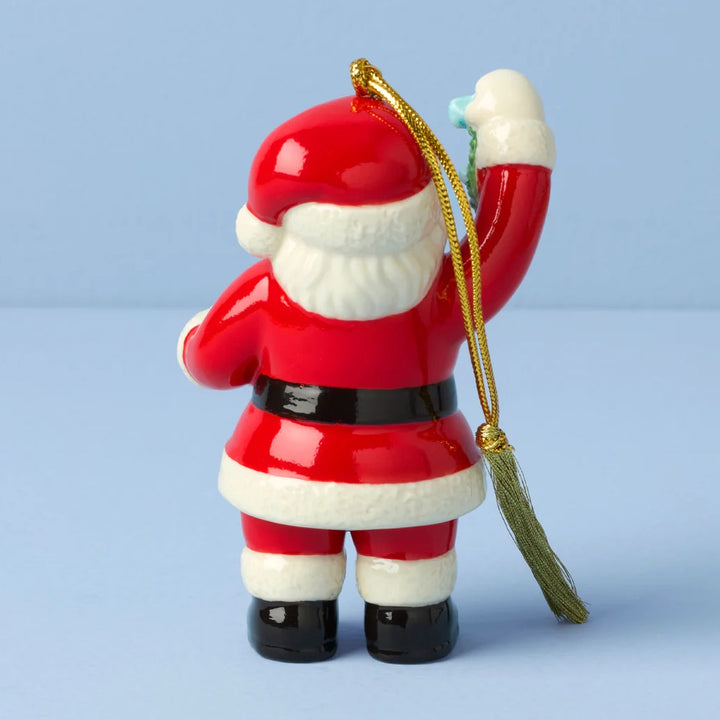 Lenox 2025 Santa With Mistletoe Ornament