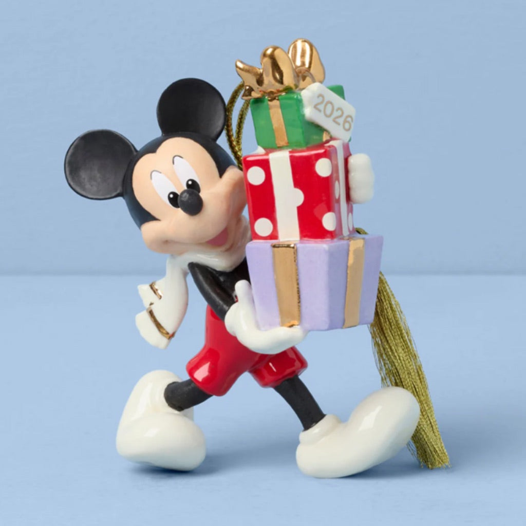 Lenox 2026 Disney Mickey Mouse's Gifts Christmas Ornament – Annual