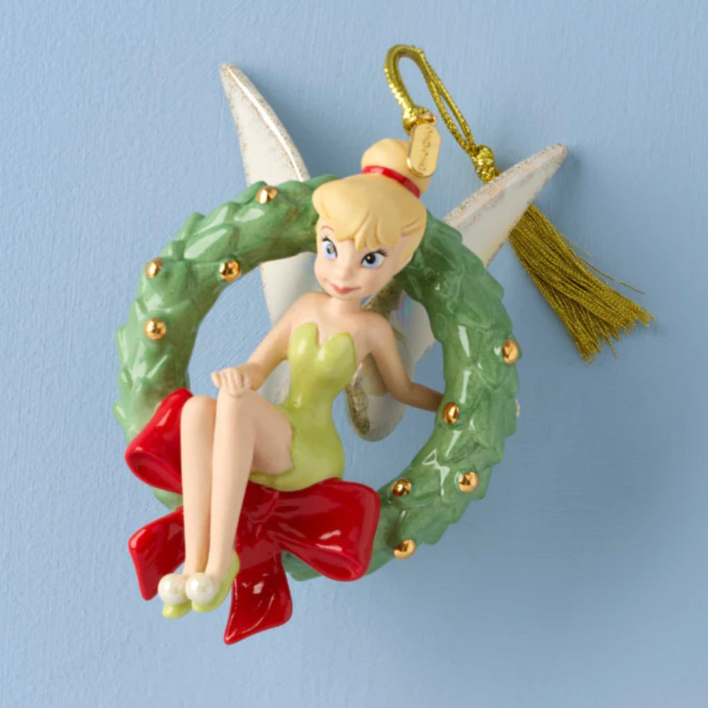 Lenox 2026 Disney Tinker Bell With Wreath Ornament – Annual Ornaments