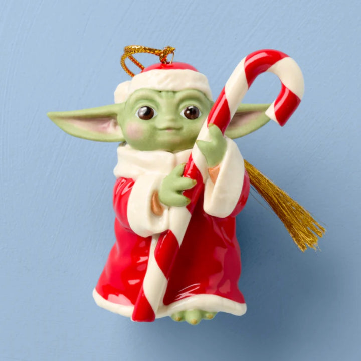 Lenox Star Wars Grogu With Candy Cane (Baby Yoda) Ornament