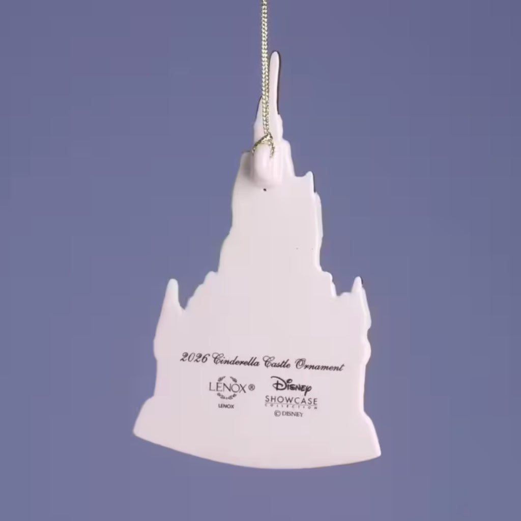 Lenox 2026 Disney Cinderella Castle Ornament